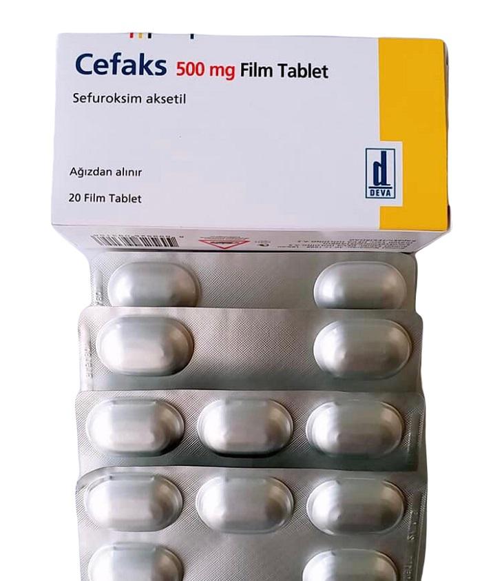 Cefaks 500mg (Cefuroxime) Deva Turkey (H/20V)