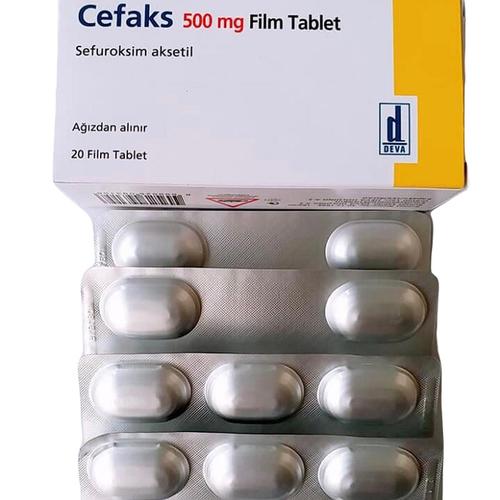 Cefaks 500mg (Cefuroxime) Deva Turkey (H/20V)