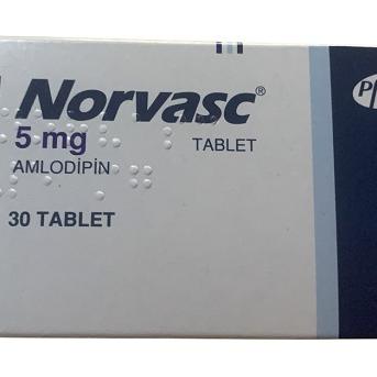Norvasc 5mg (Amlodipine) Pfizer Turkey (H/30V)