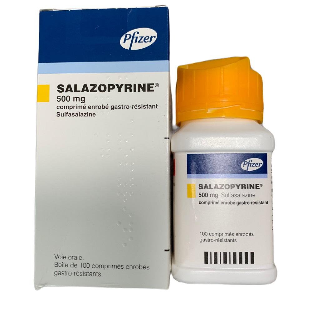 Salazopyrine 500mg (Sulfasalazine) Pfizer (Lọ/100v)