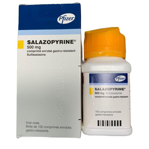 Salazopyrine 500mg (Sulfasalazine) Pfizer France (Lo/100V)