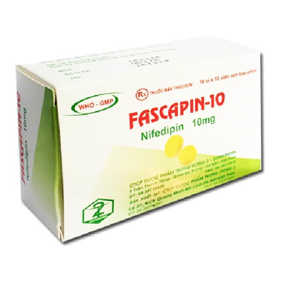 Fascapin 10 (Nifedipine) TW2 (H/100v)