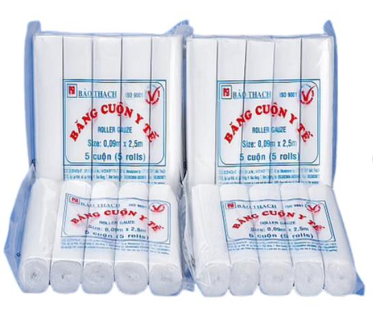 Gạc cuộn 0,09 x 2m Bảo Thạch (Lốc/50 cuộn)