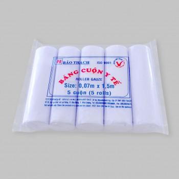 Gạc cuộn 0,07 x 1,5m Bảo Thạch (Lốc/50 cuộn)