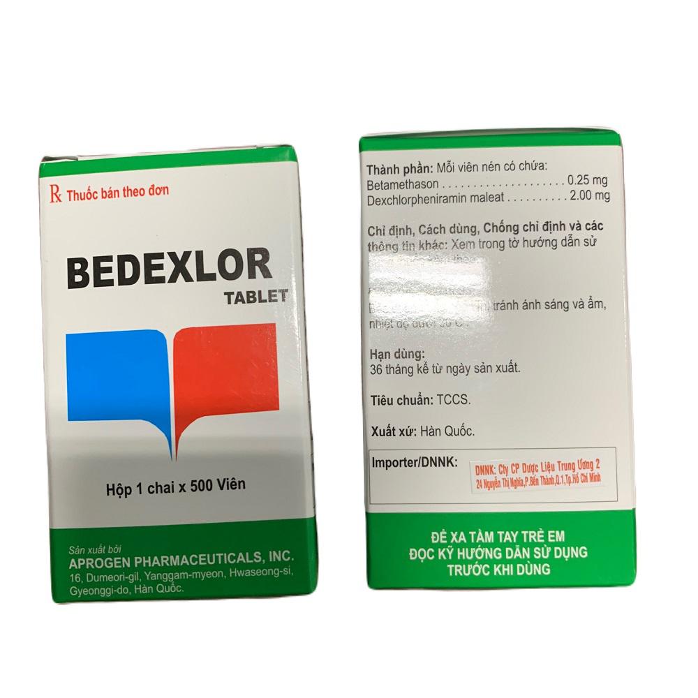 Bedexlor (Dexchlorpheniramin, Betamethason) Chunggei (C/500v)