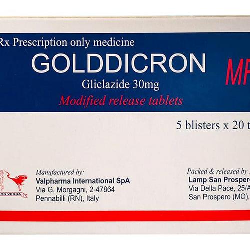 Golddicron 30mg (Gliclazide) Valpharma (H/100V)