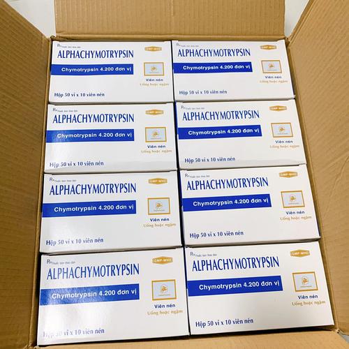 Alpha Chymotrypsin 4.200IU Đồng Nai (H/500v)