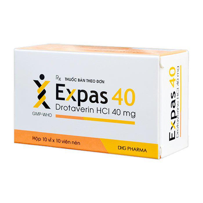 Expas 40 (Drotaverin) DHG (H/100 Viên Nén)