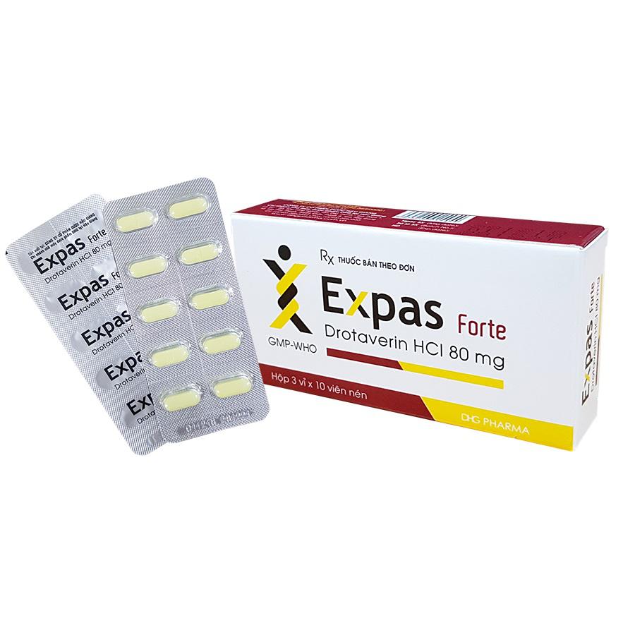 Expas Fort 80 (Drotaverin) DHG (H/30 Viên Nén)