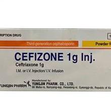 Cefizone 1g Inj (Ceftriaxon)Yungjin Pharm(H/10 lọ)