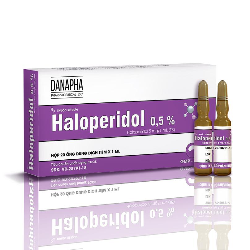 Haloperidol 0,5% Danapha (Hộp/20 ống) 