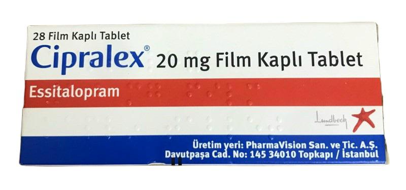 Cipralex 20mg (Escitalopram) Lundbeck (H/28V) TNK