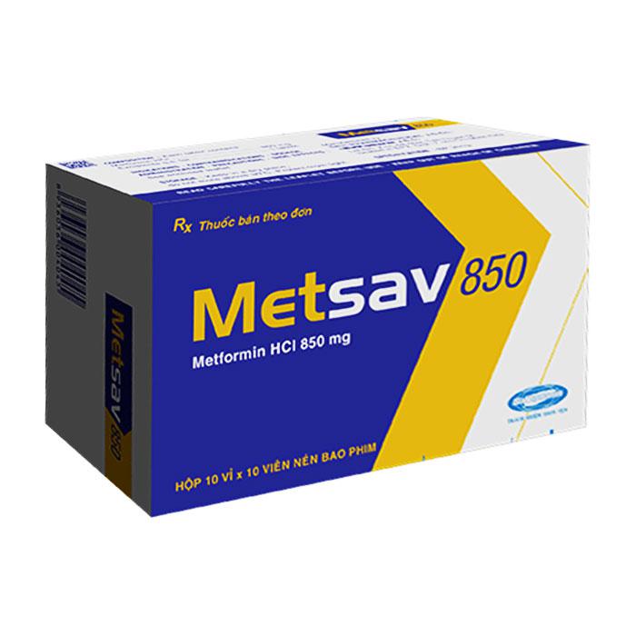 Metsav 850mg (Metformin) Savi (H/100v)