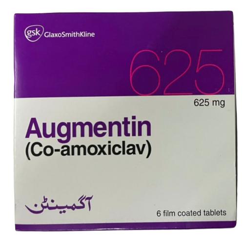 Augmentin 625mg (Amoxicillin) GSK  Pakistan (H/6V)