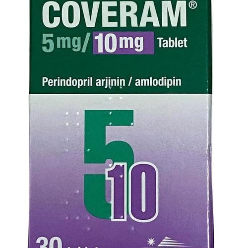 Coveram 5mg/10mg (Amlodipin, Perindopril) Servier Turkey (C/30v)