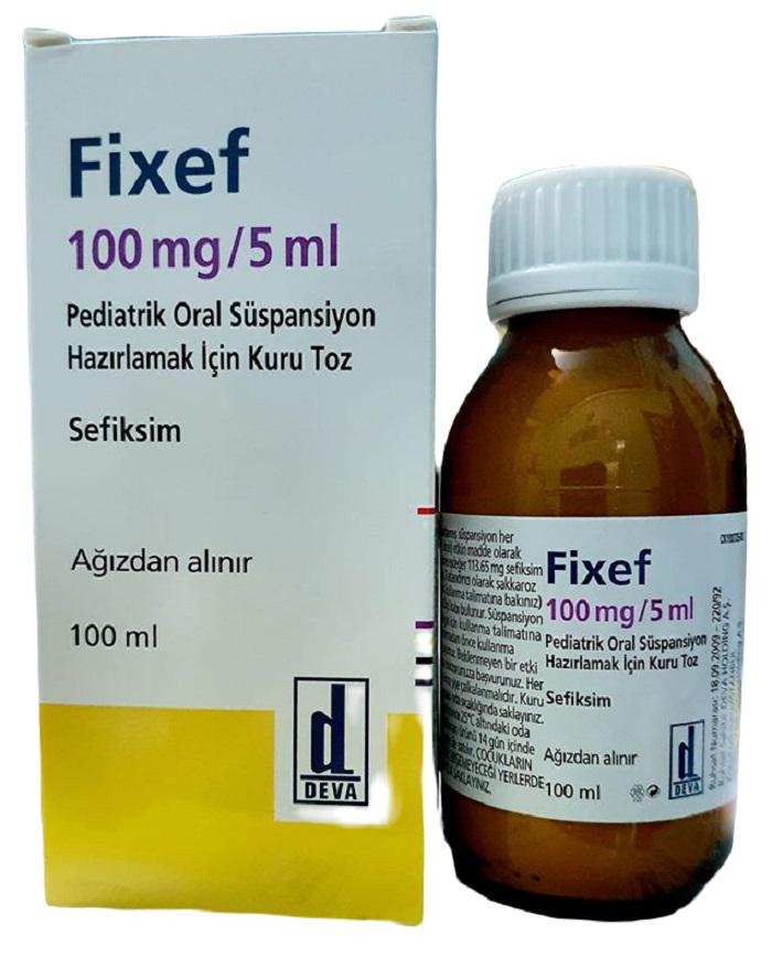 Fixef 100mg/5ml (Cefixim) DEVA (h/ 1 lọ /100ml) TNK