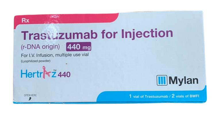Hertraz 440 (Trastuzumab) Mylan (H/1+2 Lọ) INDIA