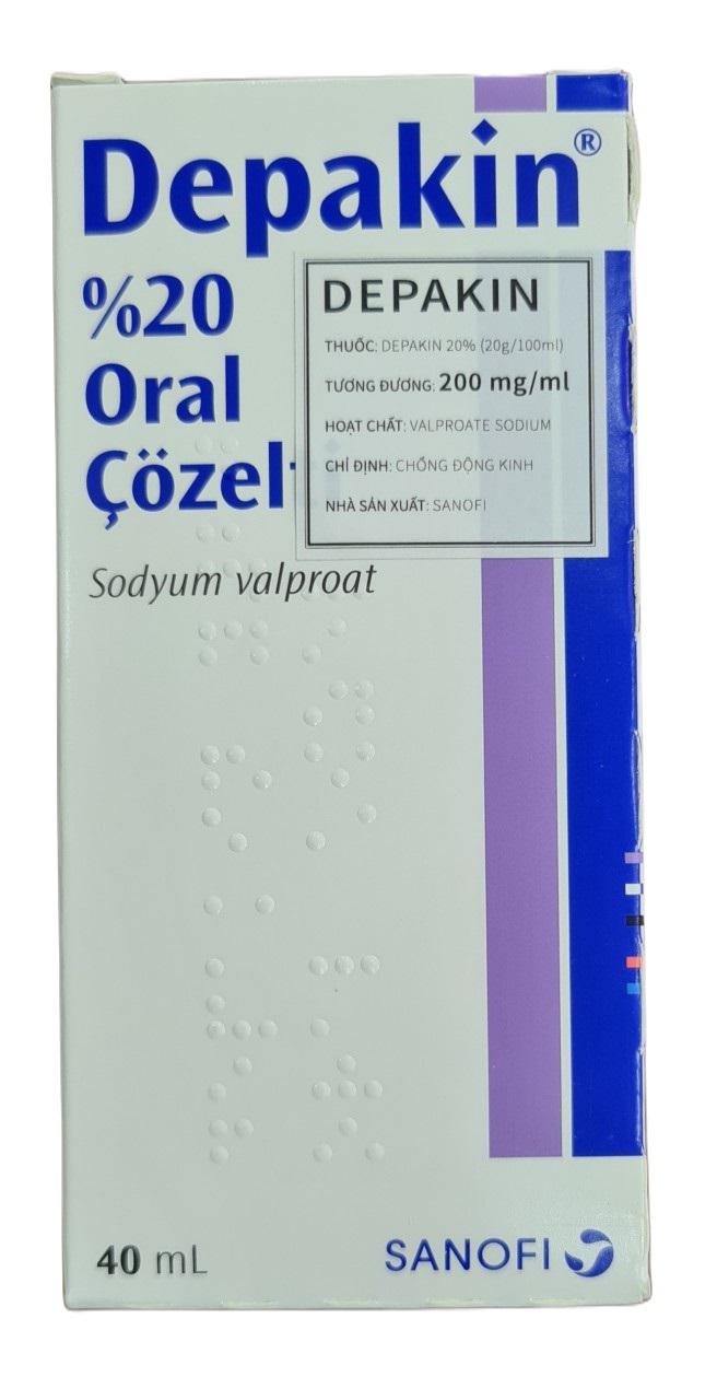 Depakine 200mg/ml (Natri valproate) SANOFI  Turkey (H/40ML) 