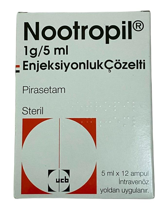 Nootropil 1g/5ml (Piracetam) Ucb Turkey (H/12 -ong) 