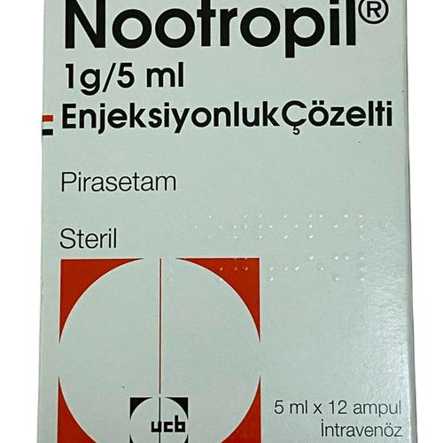Nootropil 1g/5ml (Piracetam) Ucb Turkey (H/12 -ong) 