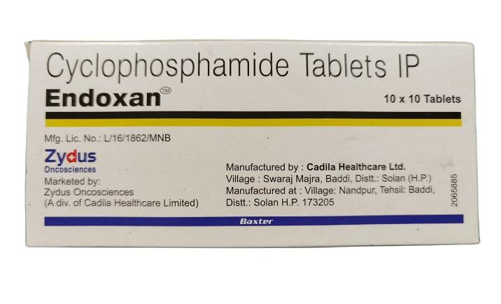  Endoxan 50mg (Cyclophosphamide) Zydus (H/50v) INDIA