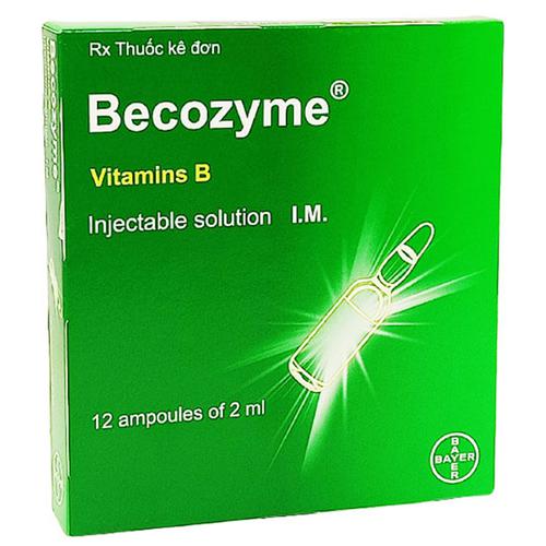 Becozyme (Vitamin B1, B2, B5, B6, PP) Bayer (H/12 ống/2ml)