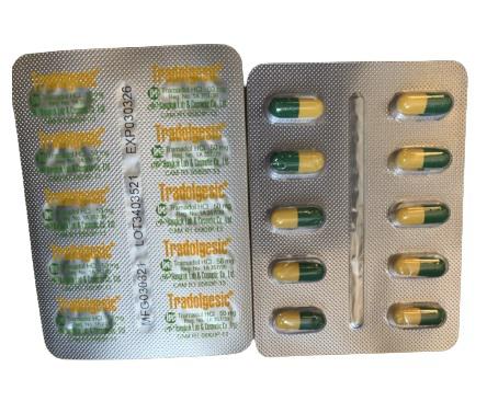 Tradolgesic (Tramadol) 50mg Bangkok (1 vỉ x 10 viên)