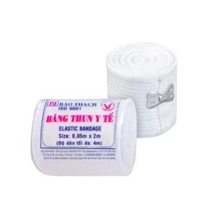 Băng Thun Y Tế 1 Móc 0.05m x 2m Bảo Thạch (Lốc/10 Cuộn)