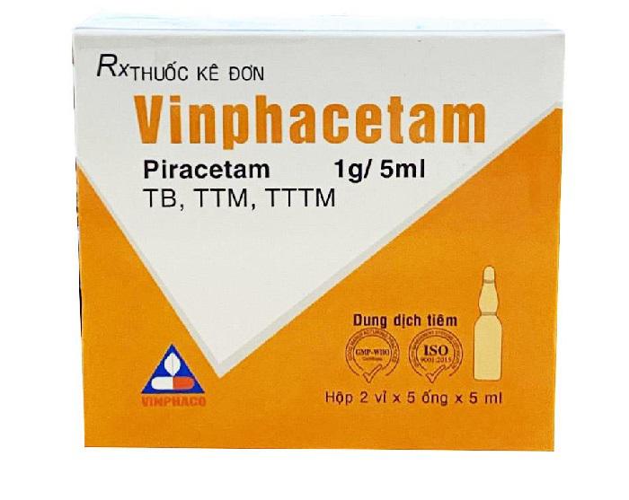 Vinphacetam 1g/5ml (Piracetam) Vinphaco (H/10 ống)