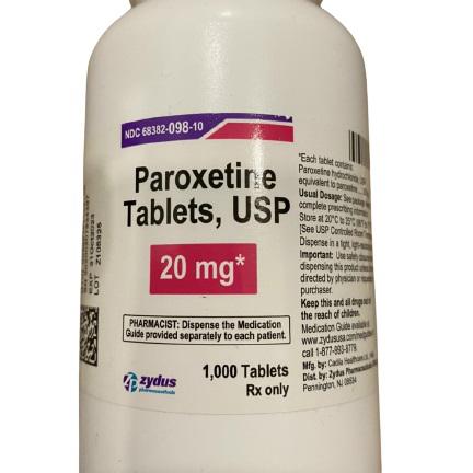 Paroxetine tablets 20mg Zydus IP (Lọ /1000 viên )