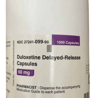 Duloxetine 60mg Delayed-Release Ajanta (Lọ /1000 Viên)