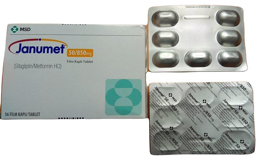  Janumet 50mg/850mg (Metformin, Sitagliptin) MSD Turkey  (H/56V)