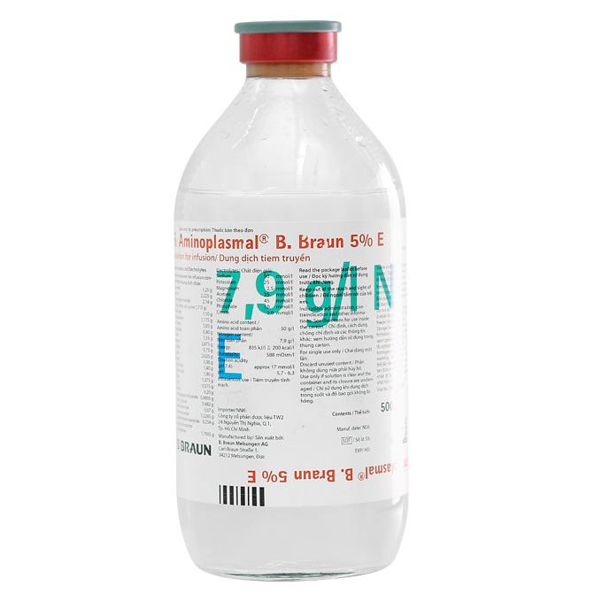 Dịch truyền Aminoplasmal B.Brawn 5% (Chai/500ml)