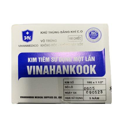 Kim Tiêm Sử Dụng Một Lần 18g Vinahankook (H/100c)