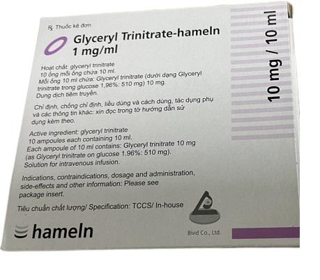 Glyceryl Trinitrate- Hameln 1mg/ml (H/10 Ống)