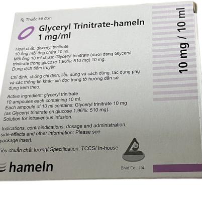 Glyceryl Trinitrate- Hameln 1mg/ml (H/10 Ống)
