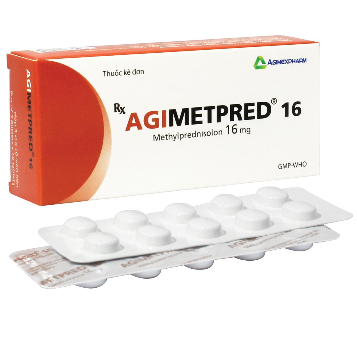 Agimetpred 16 (Methylprednisolon) Agimexpharm (H/60v)