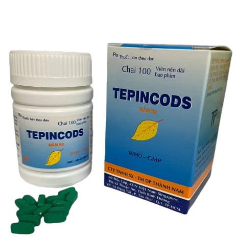 Terpincods (Terpin Hydrat,  Dextromethorphan) Thành Nam (C/100v)