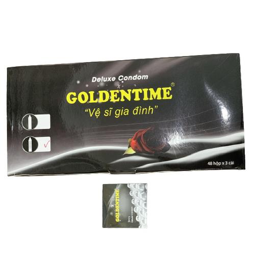 Bao Cao Su Goldentime Gai (Hộp/48 Hộp Nhỏ/ 3 Cái)