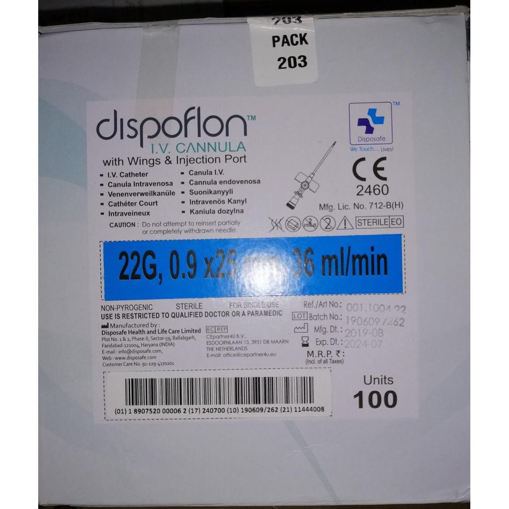 Kim luồn Dispoflon Ấn 22 (Hộp)