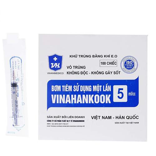 Bơm Tiêm 5cc 25g Vinahankook (H/100c)