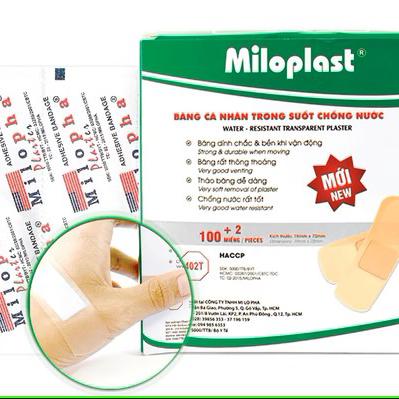 Băng Cá Nhân Trong Suốt Chống Nước Miloplast (H/100m)