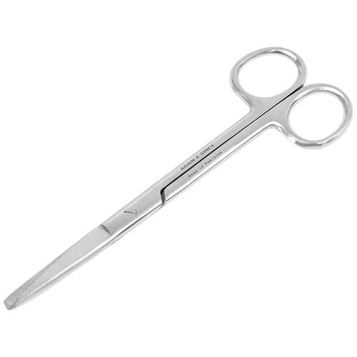 Kéo 18cm, thẳng, 1 tù 1 nhọn (cái)