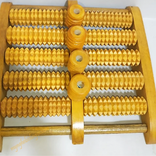 Bàn lăn gỗ massage chân 5 hàng (cái)