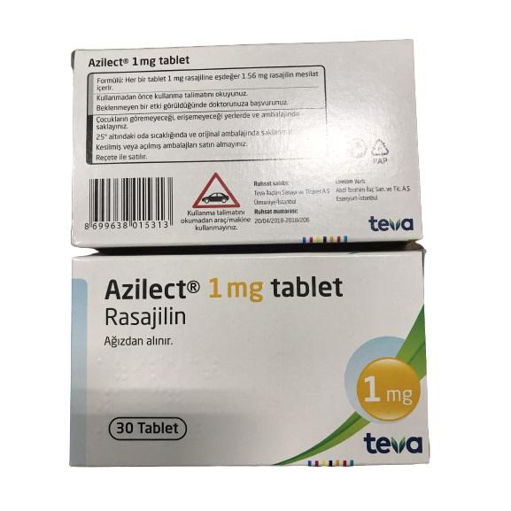 Azilect 1mg (Rasagiline) Teva Turkey (H/30V)