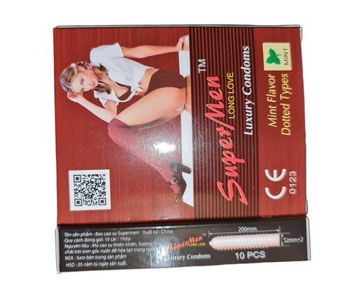 Bao Cao Su Supermen Long Love Luxury Condom (H/10c)