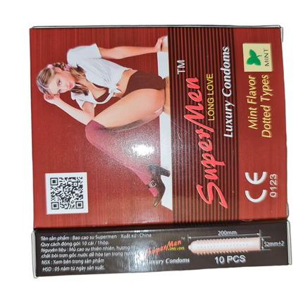 Bao Cao Su Supermen Long Love Luxury Condom (H/10c)