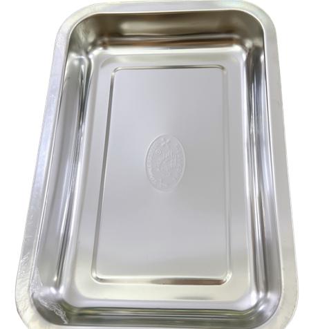 Mâm inox hình chữ nhật 30x40x4 sâu (cái)