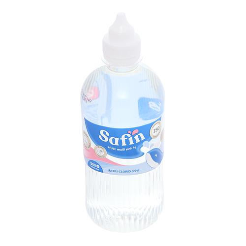 Nước muối Safin sát khuẩn, súc miệng chai 500ml (thùng/20c)