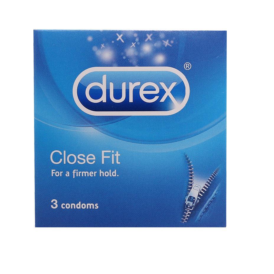 Bao Cao Su Durex Close Fit - Xanh (Hộp/3 Cái)